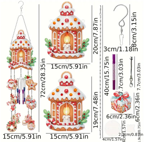 Diamond Painting 5D DIY Windspiel-Set